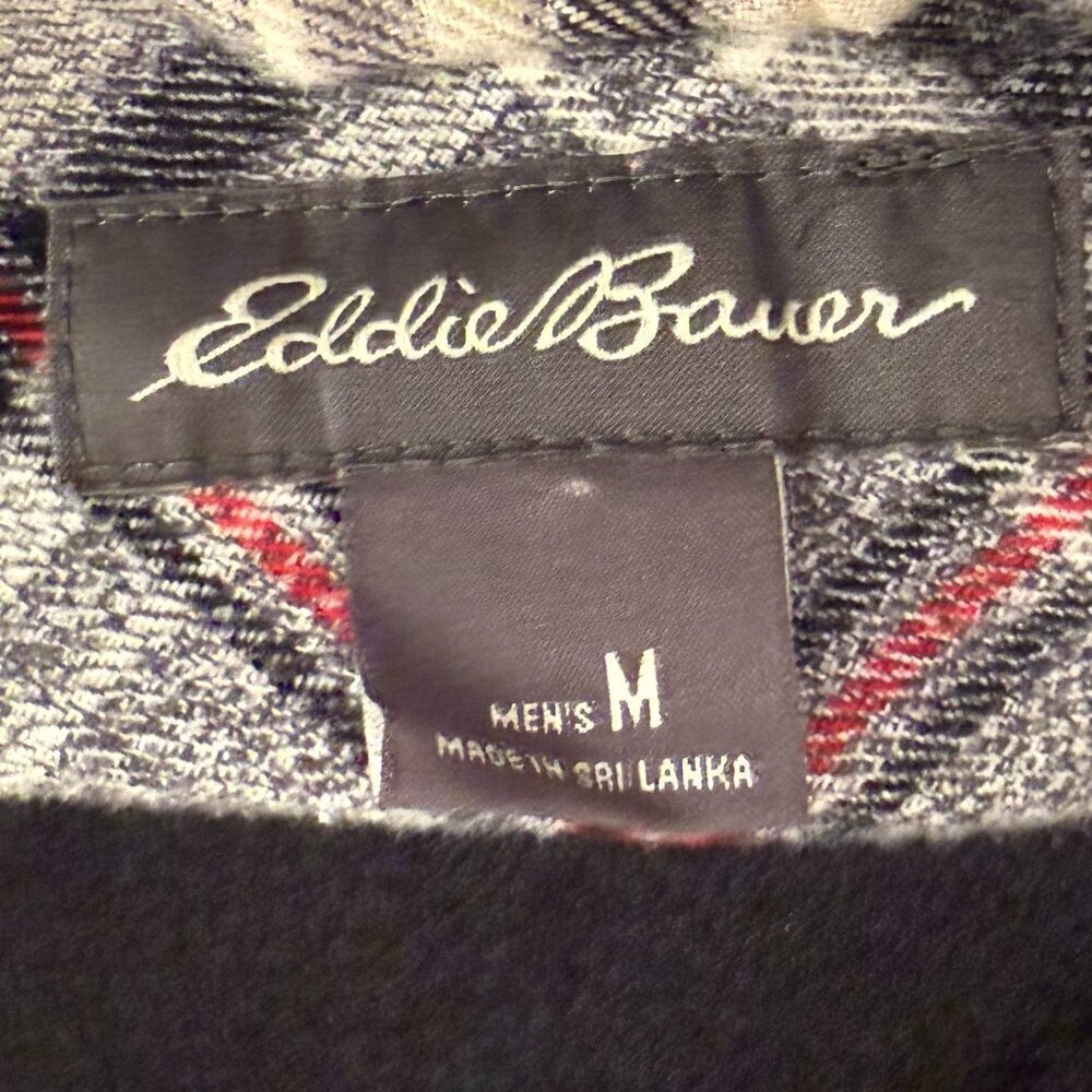 Eddie Bauer Women SZ M Cotton Plaid Button up - Picture 7 of 8